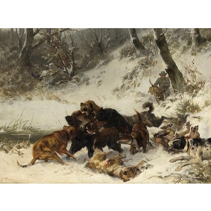 Томас Коул - Лов на глиган 1874 - 6