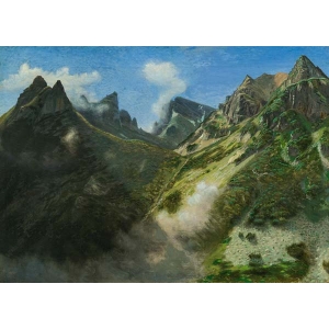 Йозеф Обербауер - Пейзаж от Рила планина - 8