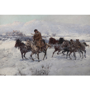 Николай Дмитриев-Оренбургски - Връщане от пазара 1898 - 4