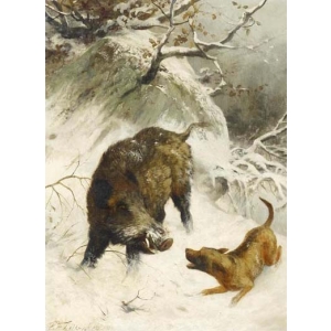 Пол Гоген - Ловно куче и глиган 1889 - 6