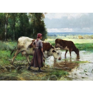 - Млада жена, която пои добитък - 7