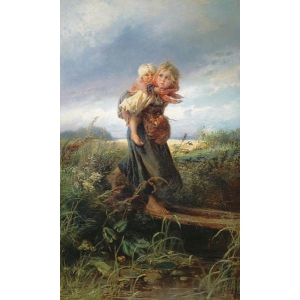 Христо Берберов - Деца, бягащи от гръмотевична буря 1872 - 8