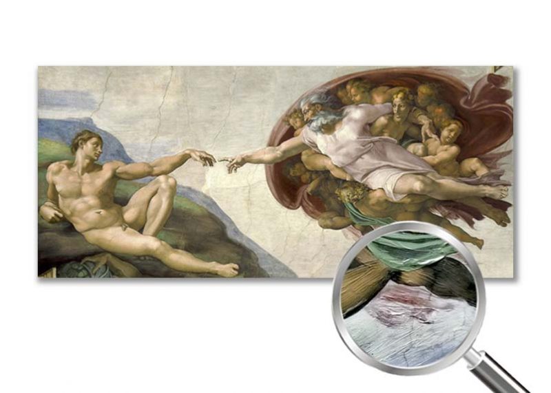 Микеланджело Буонароти - Сътворението на Адам - 2