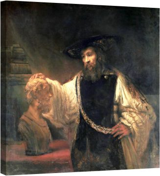 Аристотел с бюст на Омир 1653