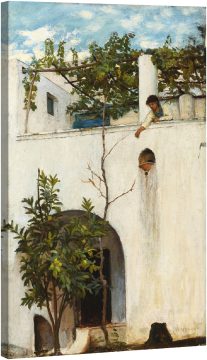 Дамата на балкона, Капри 1889