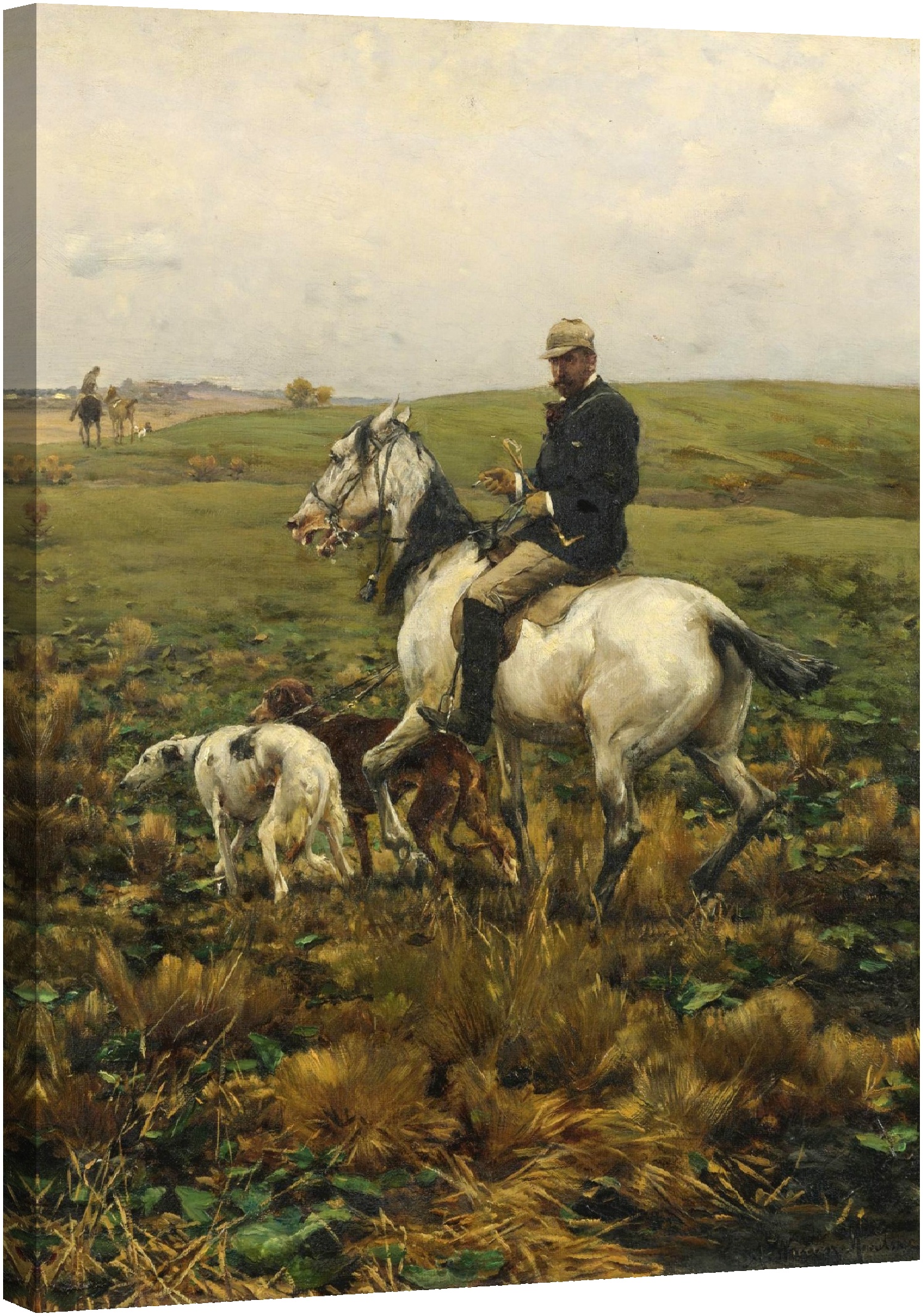 Ловец с хрътки