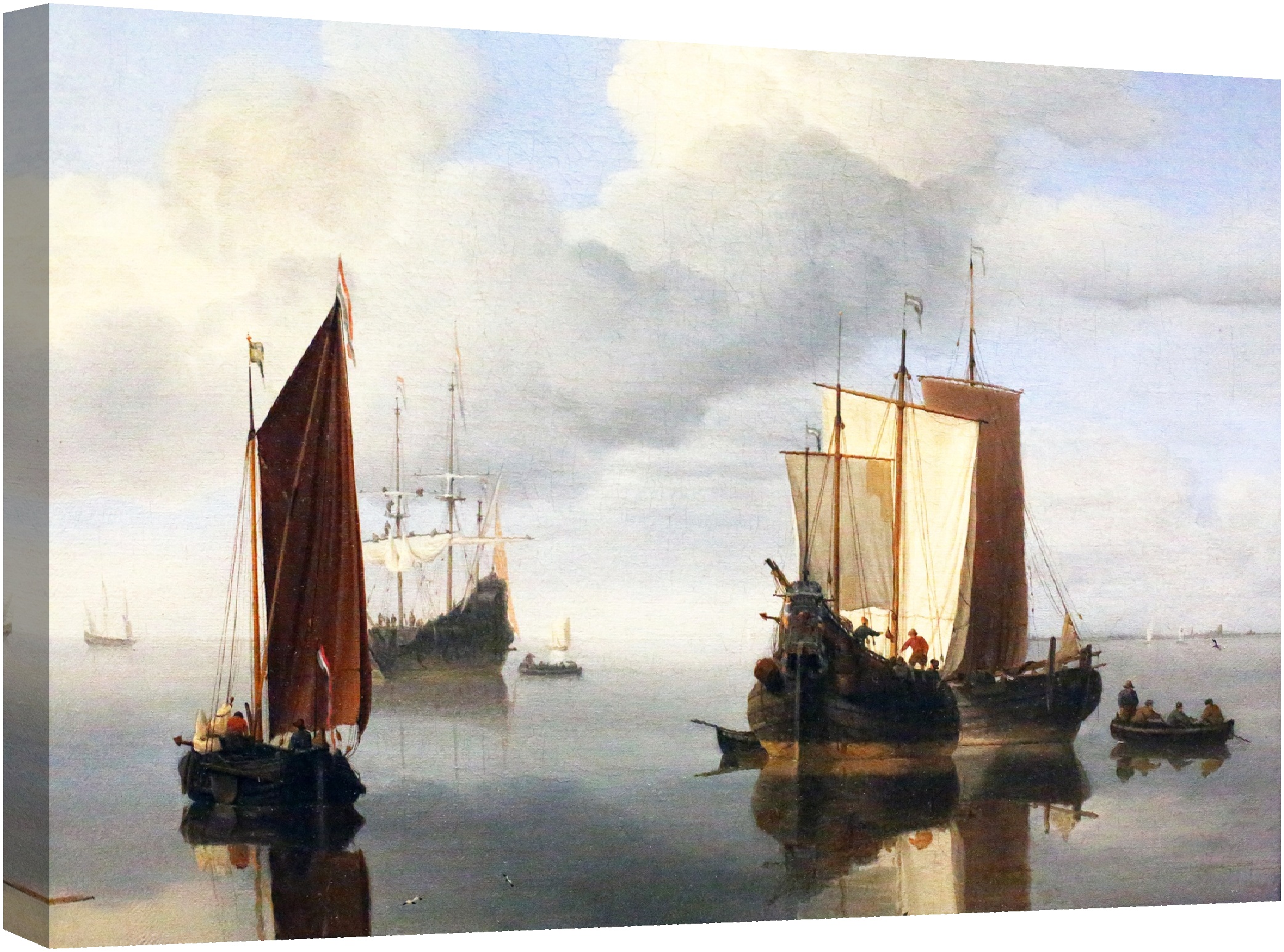 Спокойни риболовни лодки под платно 1655-60