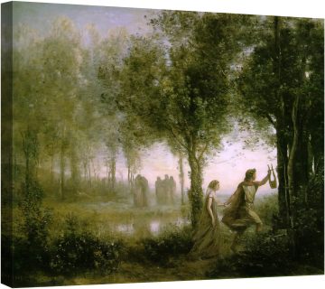 Орфей, водещ Евридика от подземния свят  1861