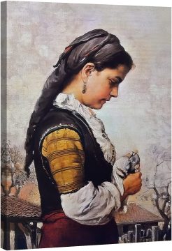 Селско момиче с гълъб 1902