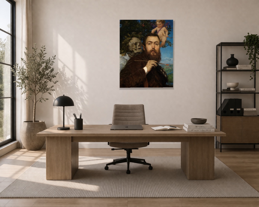 Автопортрет с Купидон и Смъртта - Image 4