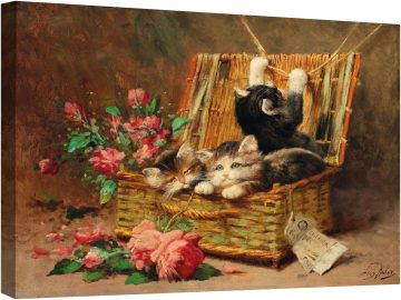 Кошница с котки