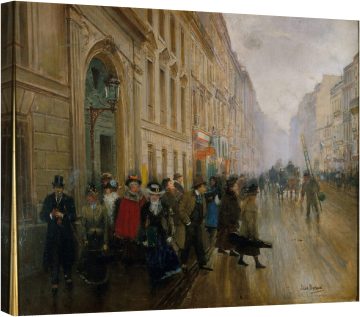 Излизане от Музикалната консерватория, 1899 г.