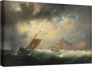 Кораби в бурно море