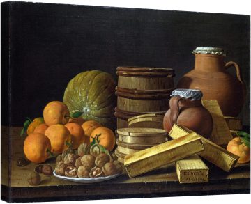 Натюрморт с портокали и орехи, 1772 г.